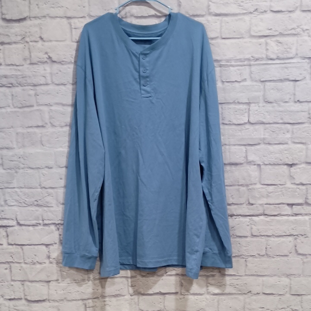 Goodfellow & Co Blue Long Sleeve Tee Relaxed Fit